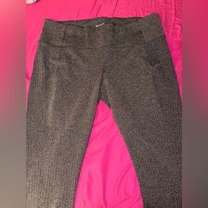 ATHLETA Delancey Herringbone Tights Black & Grey Plus Size 2x